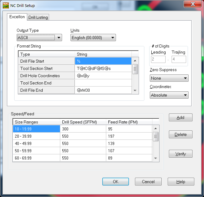 Generate NC Drill file from PADS Software | PCBCart