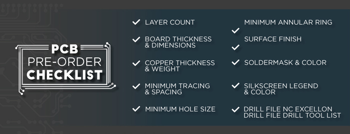 PCB Pre-order Checklist | PCBCart