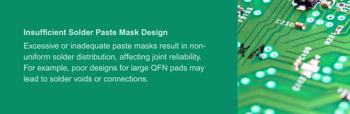 Insufficient Solder Paste Mask Design | PCBCart