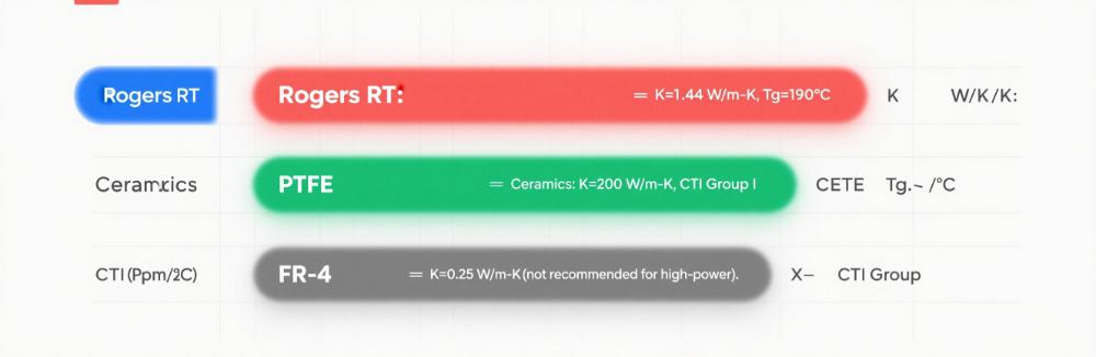 PCB Substrate Material Performance Comparison