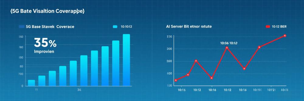 Test results of 5G base station coverage (left) and AI server bit error rate (right) Test results of 5G base station coverage (left) and AI server bit error rate (right)