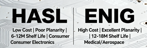 HASL vs ENIG Core Comparison