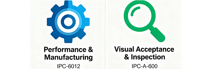IPC-6012 vs. IPC-A-600 Core Focus Comparison