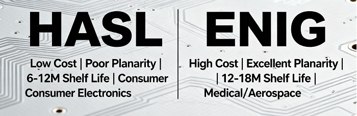 HASL vs ENIG Core Comparison