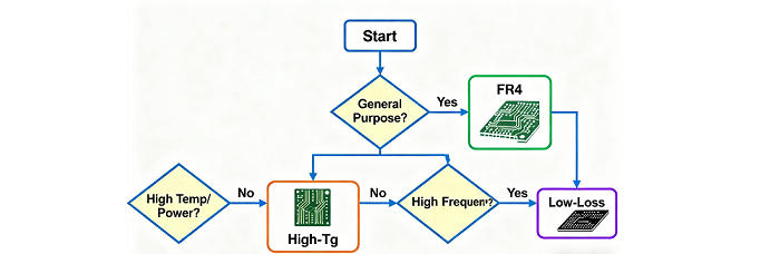 PCB Material Upgrade Decision Tree