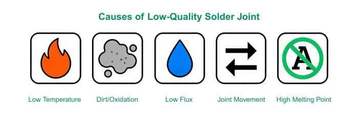 Causes of Low-Quality Solder Joint | PCBCart
