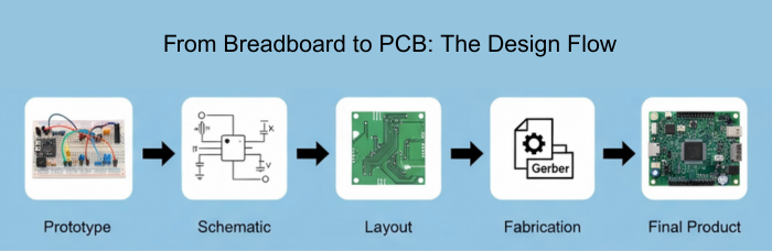 From Breadboard to PCB: The Design Flow | PCBCart