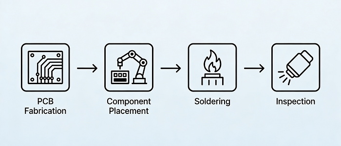Populated PCB Manufacturing Workflow