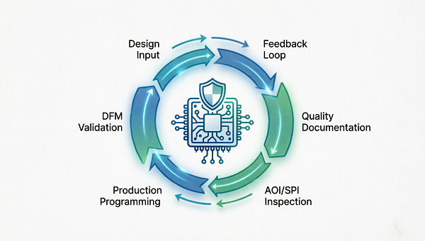 Closed-loop PCB quality control workflow