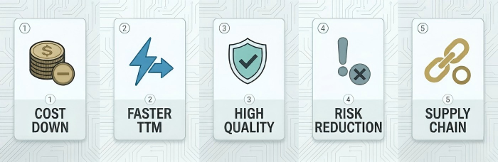 Importance of Early DFM in Electronics Manufacturing Services | PCBCart