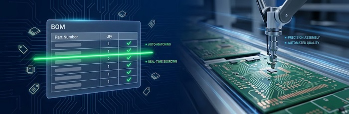 BOM Auto-Matching and Precision SMT Assembly