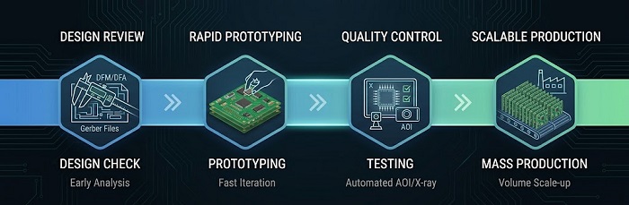 Integrated Lifecycle Timeline (Prototyping to Production)
