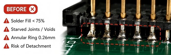 Through-Hole Connector Soldering | PCBCart