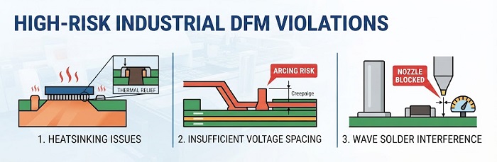 High-risk industrial DFM rule diagram