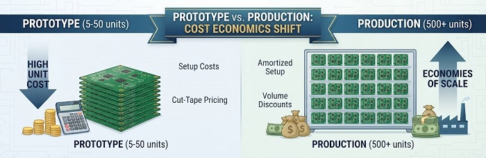 Prototype vs. Production: Economics Shift