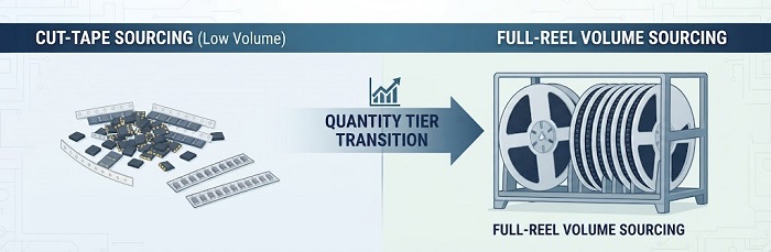 Cut-Tape vs. Full-Reel Sourcing Tier