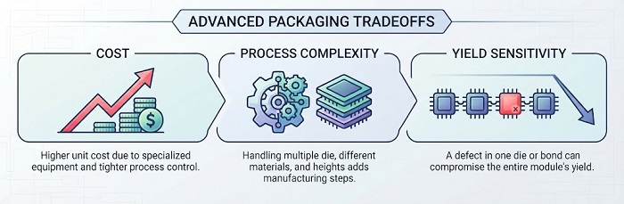 Advanced packaging tradeoffs analysis