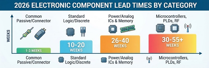 2026 component lead time categories