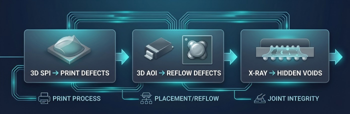 SPI, AOI, and X-ray Inspection for PCBA | PCBCart