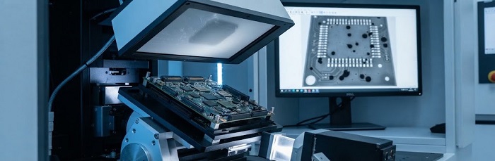 Oblique-angle X-ray inspection of BGA