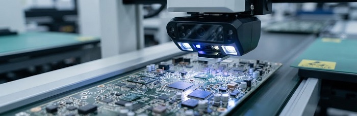 AOI inspection on SMT production line
