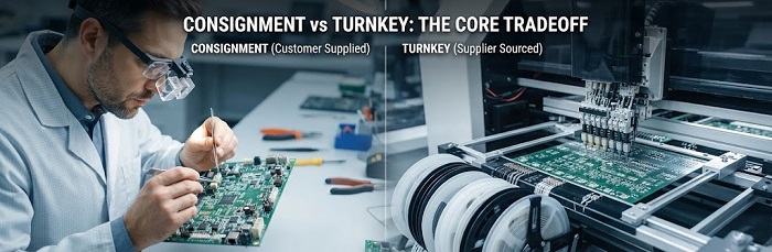 Consignment vs turnkey PCB assembly comparison