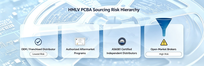 HMLV PCBA Sourcing Risk Hierarchy | PCBCart