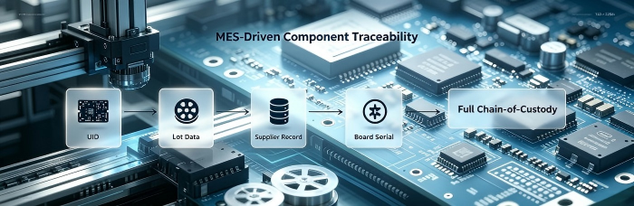 MES-Driven Component Traceability | PCBCart