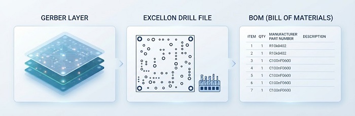 PCB file package layer breakdown diagram