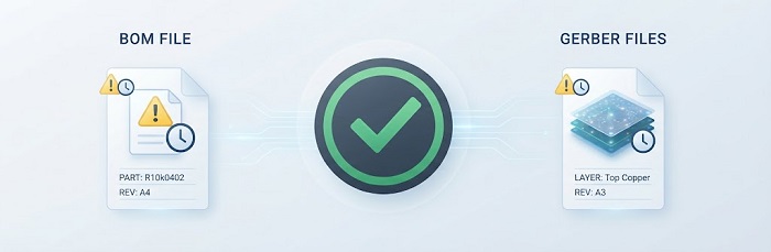 Design revision sync check illustration