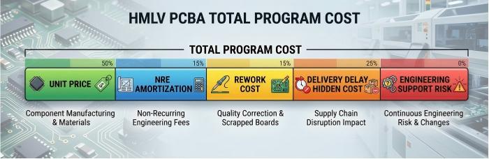 HMLV PCBA Total Program Cost | PCBCart