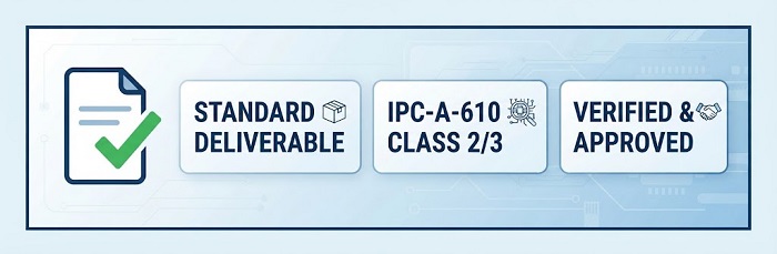 Certificate of Conformance standard deliverable banner