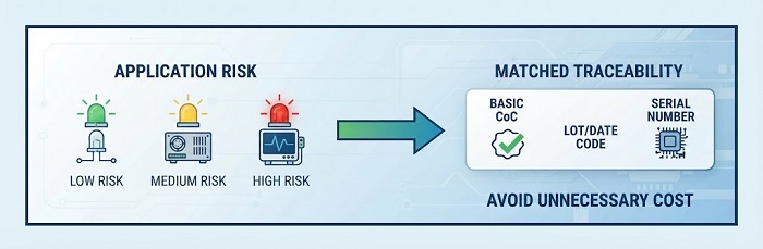 Match traceability tier to application risk
