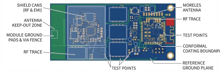 Industrial wireless PCBA DFM overview