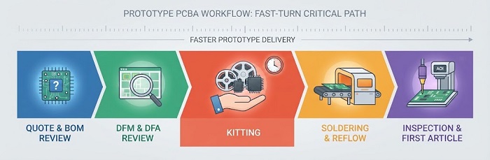 PCBA prototype fast-turn workflow timeline
