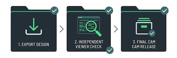PCB data export and validation workflow