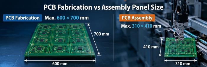 PCB Fabrication vs. Assembly Panel Size | PCBCart